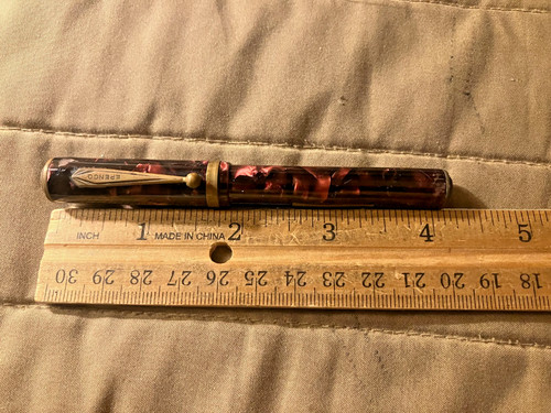 Epenco red marble - fountain, pen