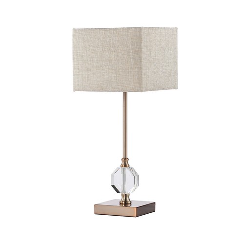 54cm gold cream metal table - metal,