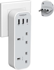 2 Way UK to Italy Plug Adapter