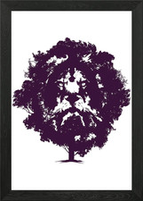 Lion Tree Framed Wall Art