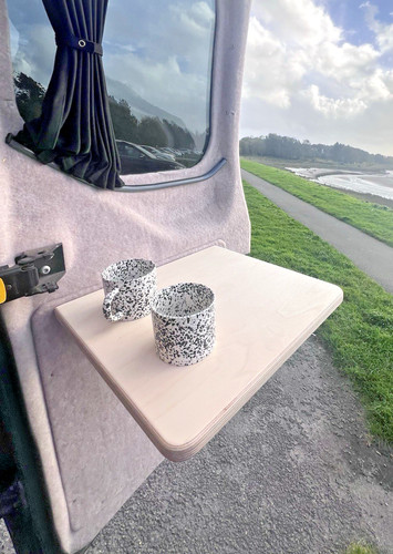 Folding campervan table - folding,