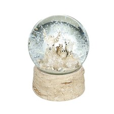 Sitting Deer and Forest Friends Christmas Snow Globe by Heaven Sends Gift Idea