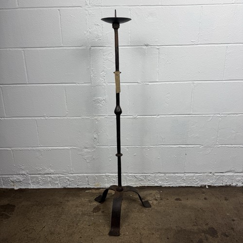 Antique wrought iron pricket - wrought,