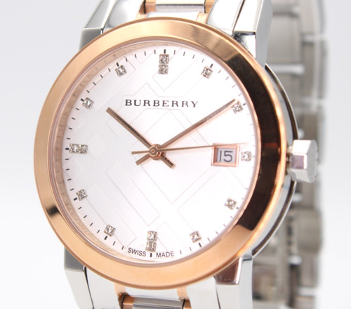 Burberry 34mm silver dial - burberry, two