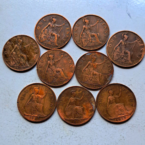 Vintage british one - one, penny