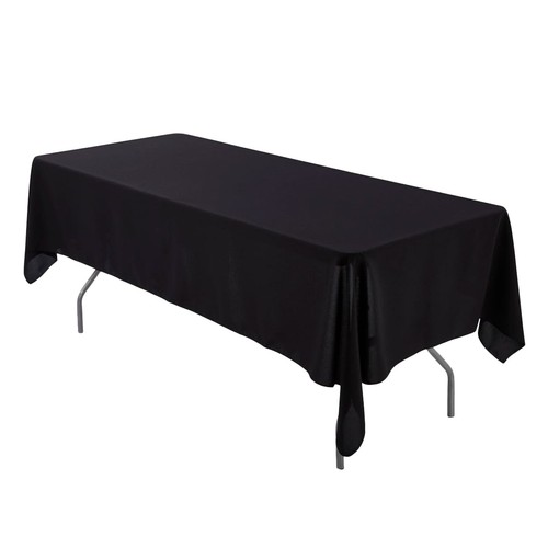 Rectangle black polyester - black,