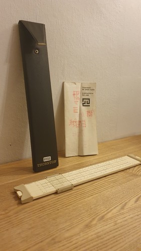 Vintage slide rule - slide, thornton