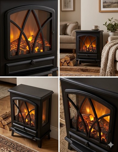 Black freestanding heating - black,