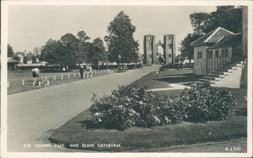 Real photo elgin cathedral - real, and