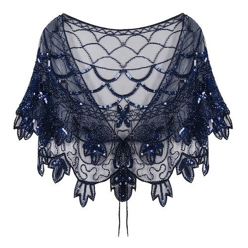 Womens 1920s sequin cape - womens,