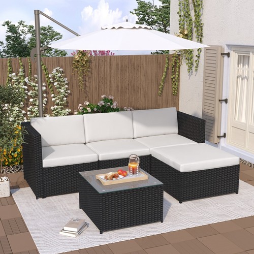 Rattan garden furniture - garden,