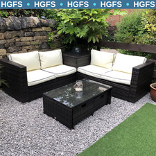 Garden Sofa Set with Cushions