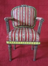 Regency Arts Bear News Period Chair Resin 13cm x 9cm Miniature