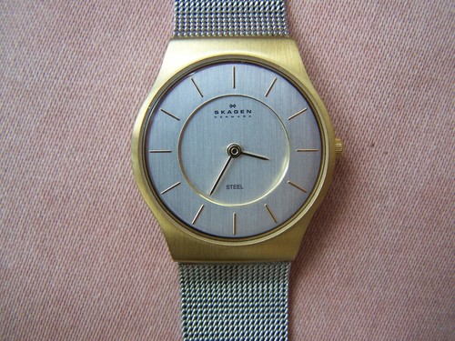 Skagen sleek silver and gold - -,