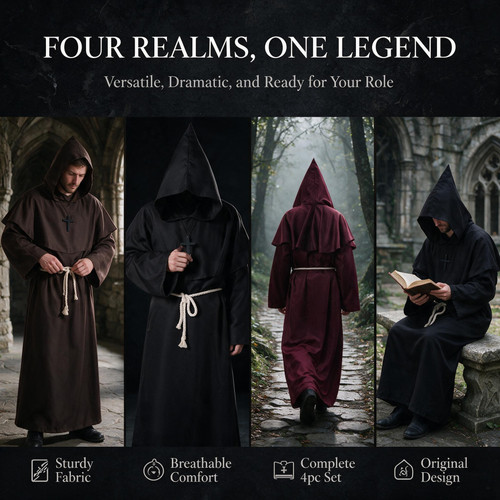 Adult halloween men monk - adult,