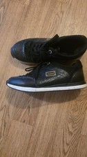 GUESS Women's Black Monogram Logo Low-Top Trainers Sneakers Shoes UK6 EUR39 used