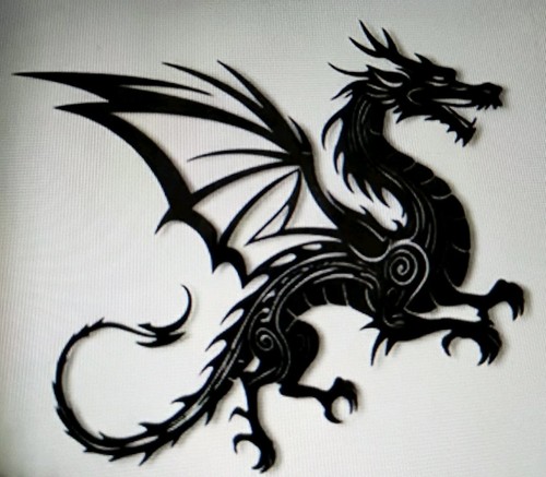 Dragon delicate metal - metal, art