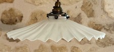 Vintage French pleated opaline