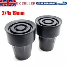 2/4Pcs Extra Heavy Duty & Metal Washer Rubber Ferrules For 19mm Walking Stick