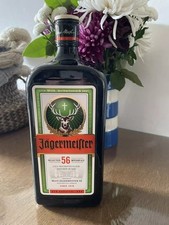 Jagermeister "Large" Glass Display Bottle Empty