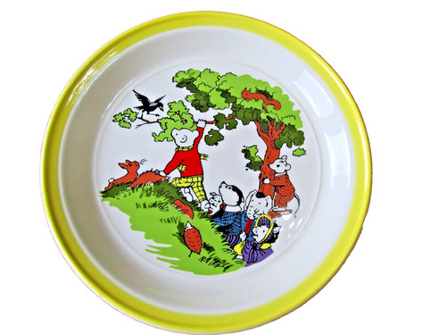 Rupert bear plate - rupert,