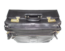 £1445 POLLINI FLIGHT PILOT WEEKEND LEATHER BAG HOLDALL DUFFLE MADE ITALY