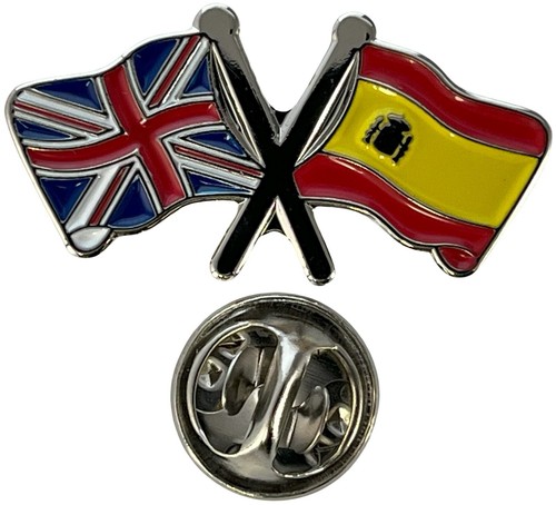 Union jack spain spanish pin - &,