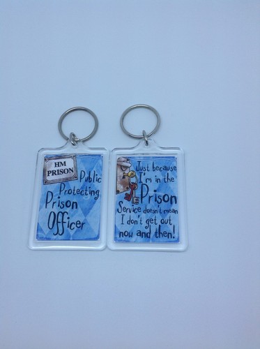 Prison officer keyring - keyring,
