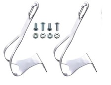Chrome Vintage Toe Clips Large