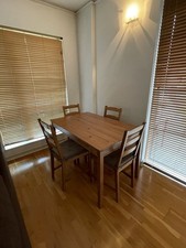 IKEA  Table and 4 Chairs Set with Seat Cushions