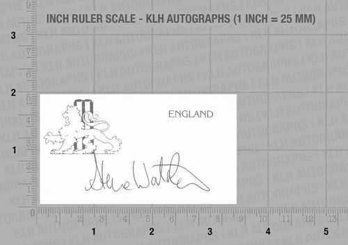 Steve watkin hand signed - watkin, card