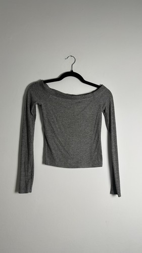 Grey off the shoulder - shoulder, long