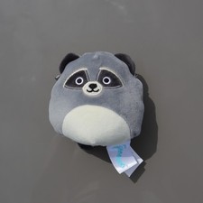 Squishmallows Racoon Small Dog Toy with Squeaker