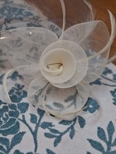 Cream Flower Fascinator