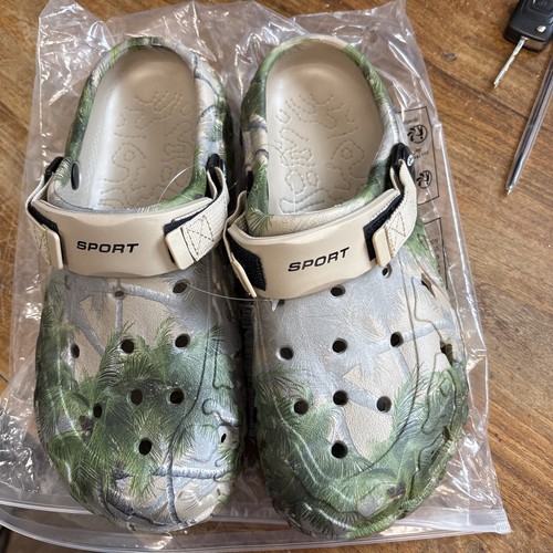 Camouflage clogs shoes - clogs, size