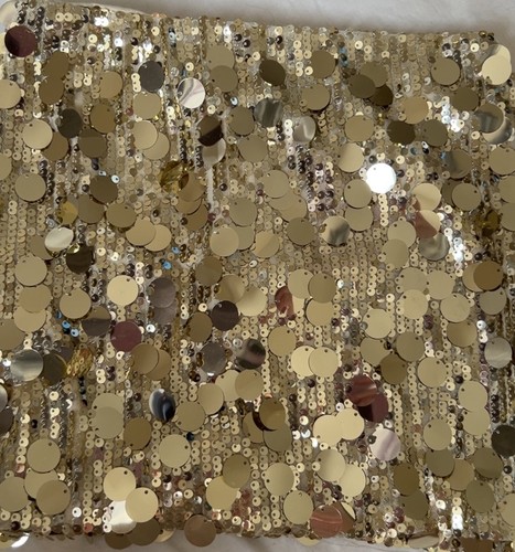 Gold mixed sequin mini skirt - gold,