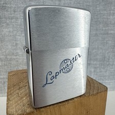 V RARE - 1963 UNFIRED ZIPPO LIGHTER - "LAPMASTER" - Brushed Chrome - working