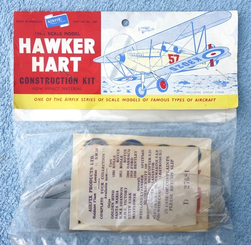 Airfix hawker hart - hart, model
