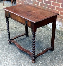 18th century oak table lowboy