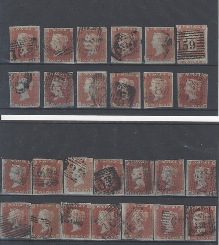 Penny red imperforates - qv,