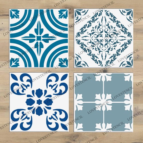 Tile stencils lovestencil - tile,