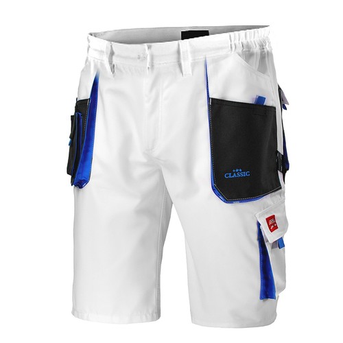 White combat shorts men work - shorts,