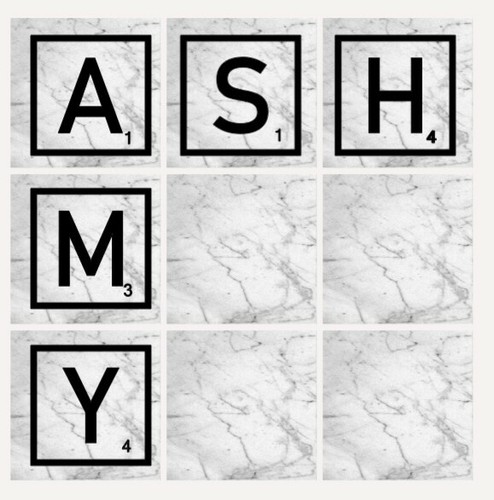 Scrabble style vinyl wall tile - scrabble,