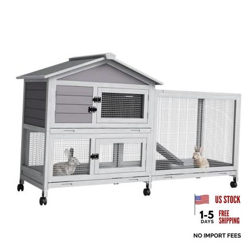 Rabbit hutch with - rabbit, weatherproof