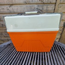 Vintage Dutch Orange Cool Box VW Camper Van Retro Camping Made In Holland Cooler