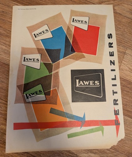 Vintage 1962 lawes - lawes, fertilizers