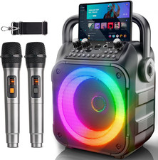 Portable karaoke machine with - machine,