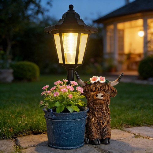 Solar highland cow outdoor - highland,