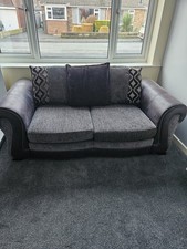 Black & Grey Sofa Bed - Three
