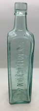 Vintage glass bottle ess coffee and chicory edinburgh Symington and Co instant